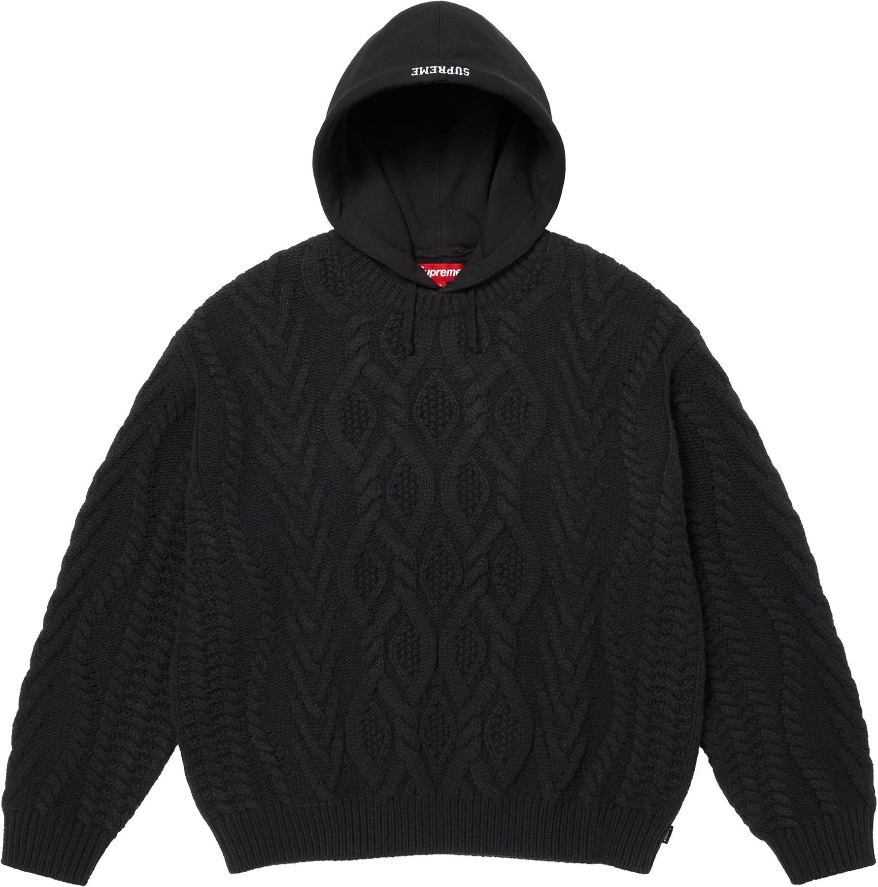 Cable Hooded Sweater view 4